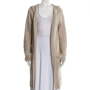 jenni kayne merino wool open front sweater